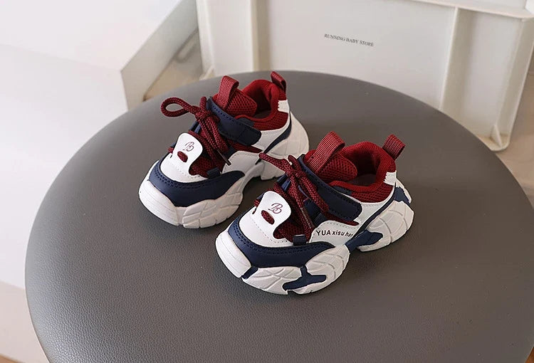 New Boy Fashion Sneaker Spring Mesh Breathable Platform Running Shoes Tennis Shoe High Quality Non Slip Sport Shoes Girls I01125