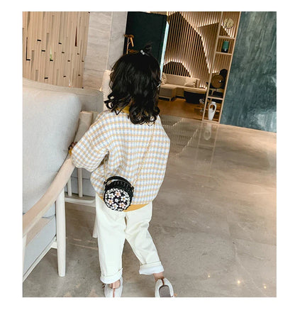 Women Bag Lady Little Girls Toddler Princess Lovely Bag Kids Baby Messenger Shoulder Crossbody Flower Bag