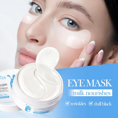 Milk Crystal Collagen Eye Mask Firming Anti Dark Circles Remove Eyes Bags Moisturizing Eye Patches Eyes Skin Care