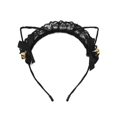 Cute Lace Cat Ears Headband Fancy Dress Hairband Women Girls Cosplay Headwear Masquerade Anime Costume Party