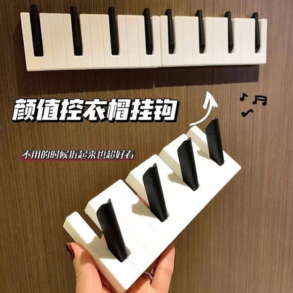 Piano Decorative Hook Row Hook, Bedroom Entrance Home Wall Decoration Hanger
