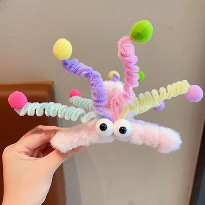 Clip Hair Accessory Thick Hair-Claw Clip Fluffy Plush Hairs Claw Clips for Girls Thick Hair Strong Hold Barrettes