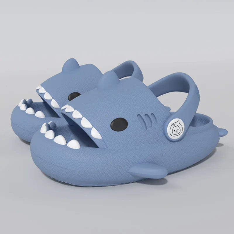 Gacimy Summer Cartoon Sandals For Children Fashion Shark Outdoor Boys And Girls Slippers Waterproof Non-slip Beach Baby Shoes
