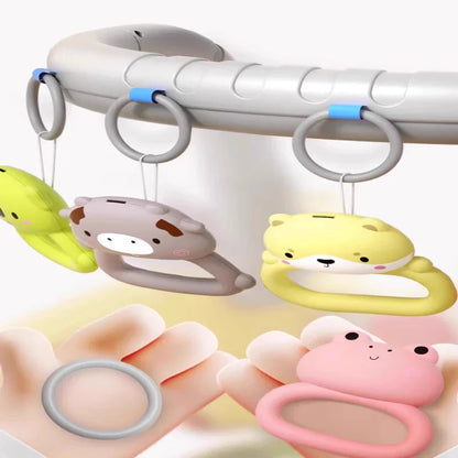 Baby Activity Gym with Kick Piano, 7-in-1 Play Mat, Walker & Rattles - Educational Toy for Infants Newborn to Toddlers 2 Years