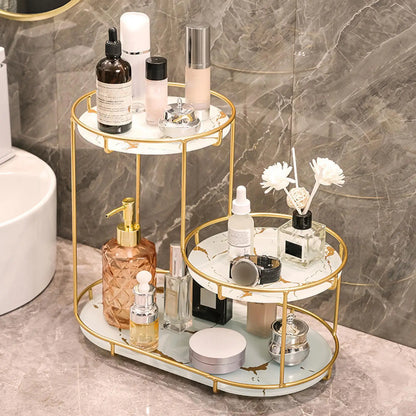Cosmetic Decorative Tray three tier Perfume Organiser for Bathroom Decor