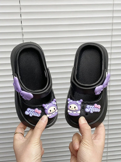 Girls Cute Slippers Summer New Kids Princess Shoes Girls Indoor Outdoor Sandals