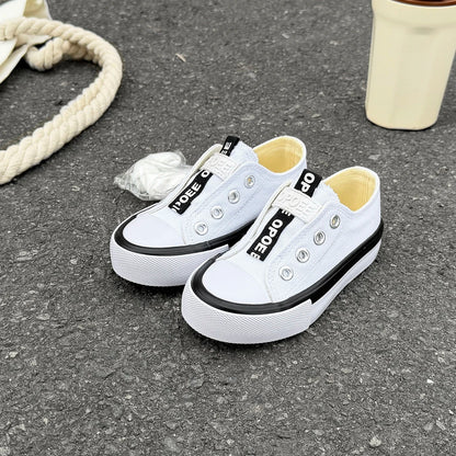 Children's canvas shoes, boys' and girls' board shoes, soft soled breathable Korean board shoes, fashionable sh