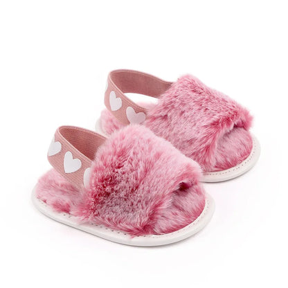 Fashion Faux Fur Baby Shoes For Newborn Spring Winter Cute Infant Toddler Baby Boys Girls Shoes