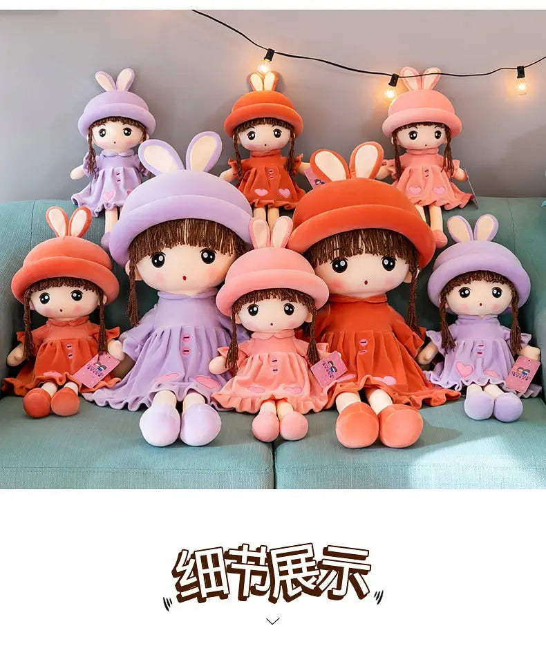 Kawaii Rabbit Fairy Girls Plush Toy Cute Exquisite Plush Home Decor Filled PP Cotton Doll Girls Birthday Or Christmas Gift
