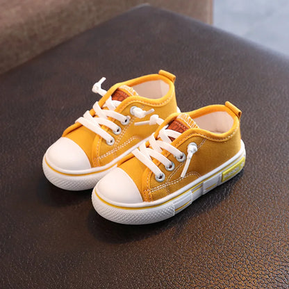 New Children's Canvas Shoes Fashion Baby Board Shoes Girls' Breathable Single Shoes Boys' Casual Shoes