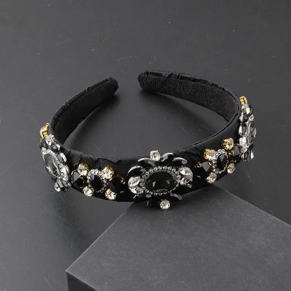Gorgeous Personality Rhinestone Headwear Fashion Hairband Luxury Baroque Rhinestone Headband Wedding Ladies Bridal Hair