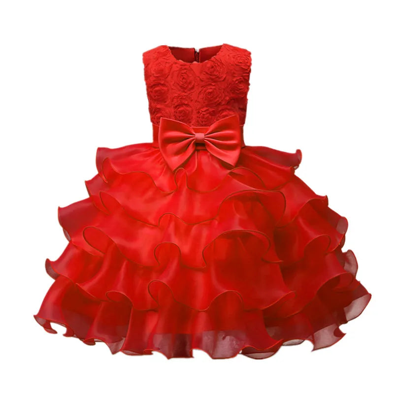 Flower Girl Dress For Wedding Baby Girl  Birthday Outfits Children's Girls First Communion Dresses Girl Kids Party Wear