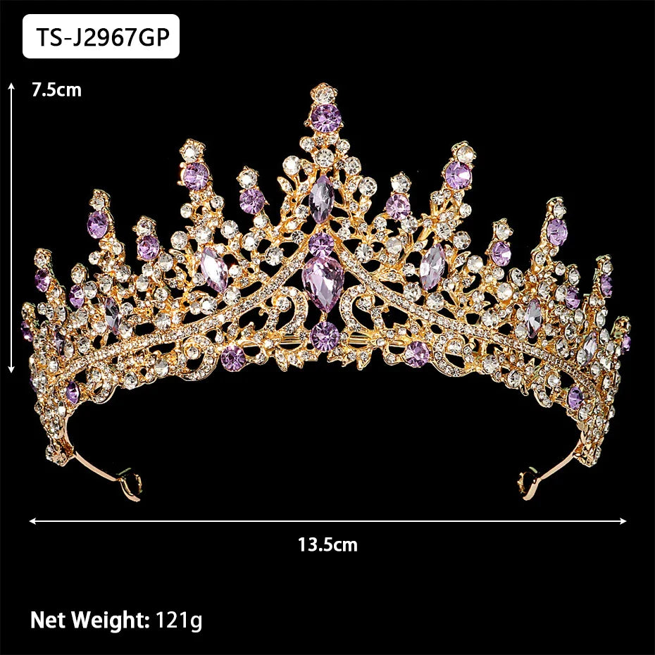 Efily Gold Color Wedding Tiaras and Crowns for Pearl Rhinestone Headband Bride Headpiece Jewelry