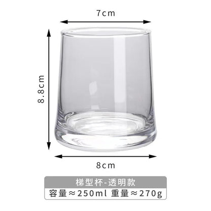 INS-style glass cups,colored trapezoidal couple's household whiskey glasses, bar and hotel mouthwash cups, beer mugs, water cups