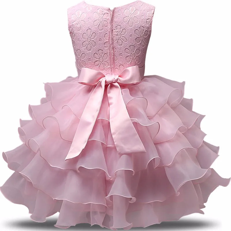 Flower Girl Dress For Wedding Baby Girl  Birthday Outfits Children's Girls First Communion Dresses Girl Kids Party Wear