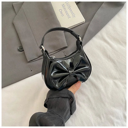 Kids Girls Cute Bowknot Handbag Fashion Crossbody Bag Detachable Strap Mini Shoulder Bag for Children Stylish Purse