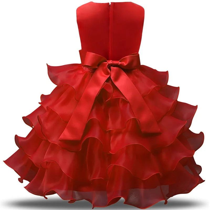 Flower Girl Dress For Wedding Baby Girl  Birthday Outfits Children's Girls First Communion Dresses Girl Kids Party Wear