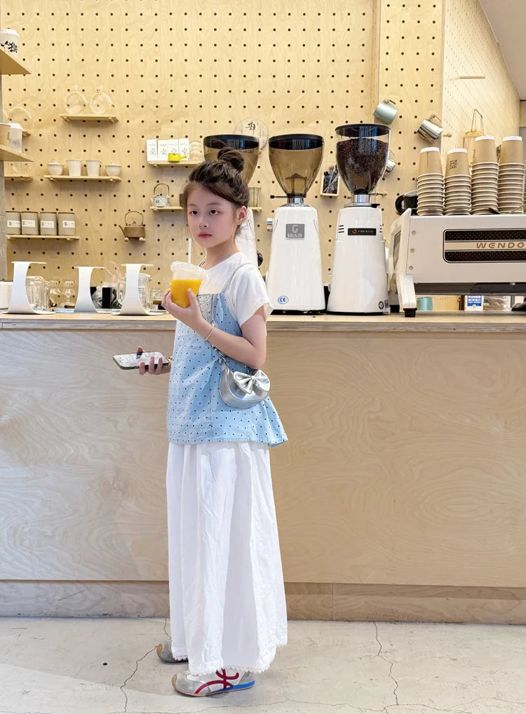 Kids Girls Cute Bowknot Handbag Fashion Crossbody Bag Detachable Strap Mini Shoulder Bag for Children Stylish Purse