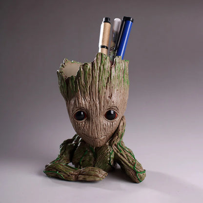 Home Decoration Crafts Flower Pot Miniature Model Office Desktop Display Cartoon Figurines Handicrafts Decor Tree Man Ornament