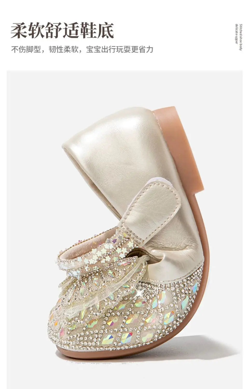 Fashion Girls' Leather Shoes Simple Child Shoe Soft Soled Girls Casual Shoes Anti Slip Kids Leather Shoe