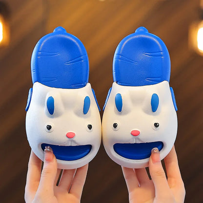 Cartoon Rabbit Children Slippers Cute EVA Waterproof Boys Girls Slippers Soft Sole Non Slip Kids Beach Shoes