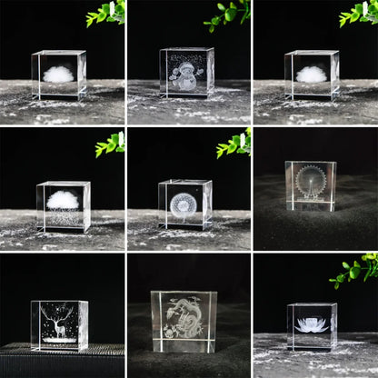 Rain Clouds Raindrop Cloud Square Crystal Ornaments Heart Shape Home Office Decor Birthday Valentine's Day Gifts