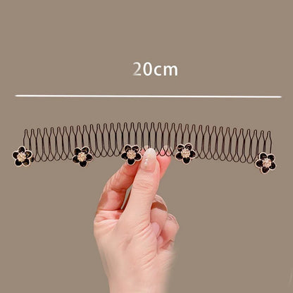 Camellia Hair Comb Invisible Bangs Hair Clip Tidy Artifact Hair pin Girls Hairpin Women Tools Fixed Inser Comb Hair Accessories