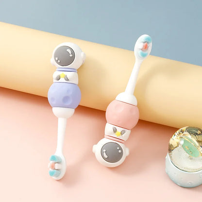 Children Cartoon Astronaut Super Soft Bristle High Quality Toothbrush Baby Tooth Brush Kids Training Teeth Brush Care 1-12 Y