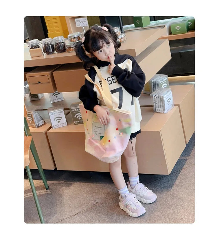 Kawaii Casual Shoe Fashion Childrens Shoes Girls Princess Sneakers Non-Slip New Autumn Running Shoes for Kids Girls Casual Wear