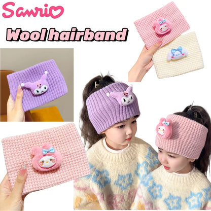 Sanrio Pochacco Kuromi Cinnamoroll Anime Merchandise Creative Cartoon Wash Makeup Hair Band High-Value