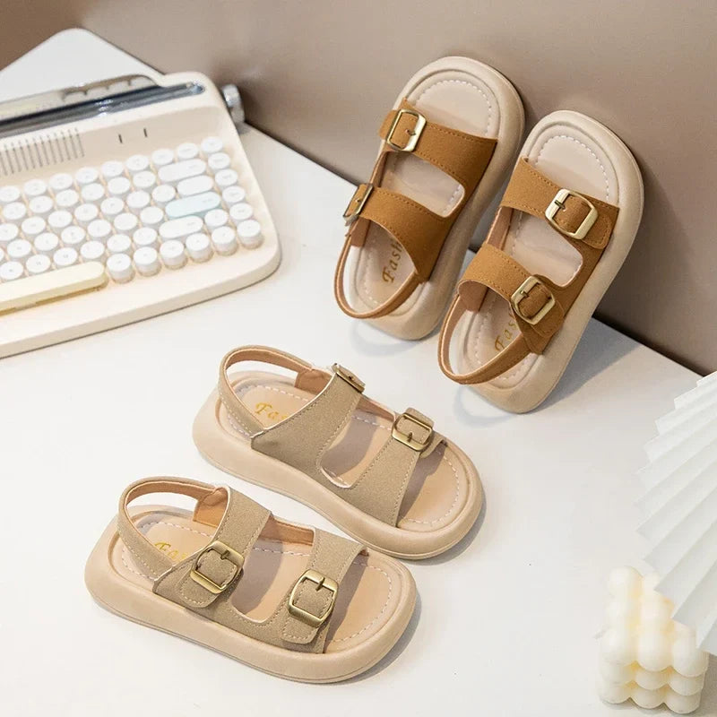 New Fashion Korean Style Soft Sole Anti-slippery Versatile Open-toe Roman Beach Shoes
