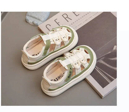 Summer New Children's Sandals Soft Bottom Non slip Boy Sandals Fashion Girls' Beach Shoes Punch Out Girls' Shoes Boy Casual Shoe