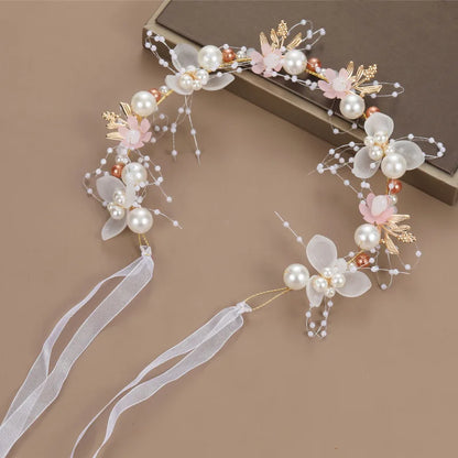 Sweet crowns for bouquets Headband For Kid  Forest Style Hairbands Girl butterfly flower crown Hair Band Flower headpiece