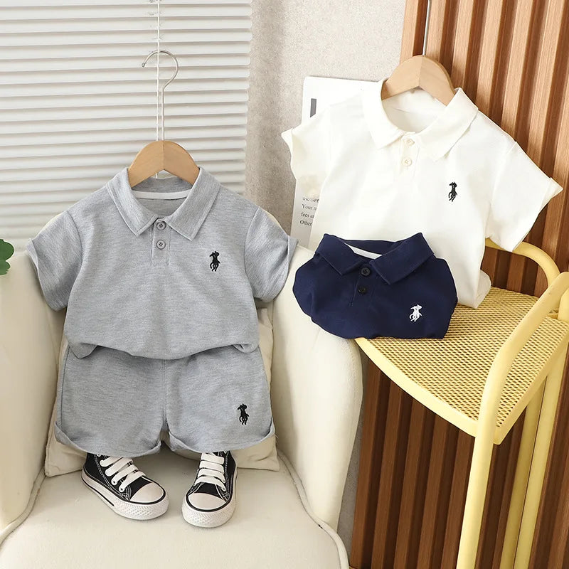 Summer New Baby Boys Clothing For Children Boys T-Shirt Shorts 2Pcs/Sets Infant Kids Clothes Casual Costume Toddler Tracksuits
