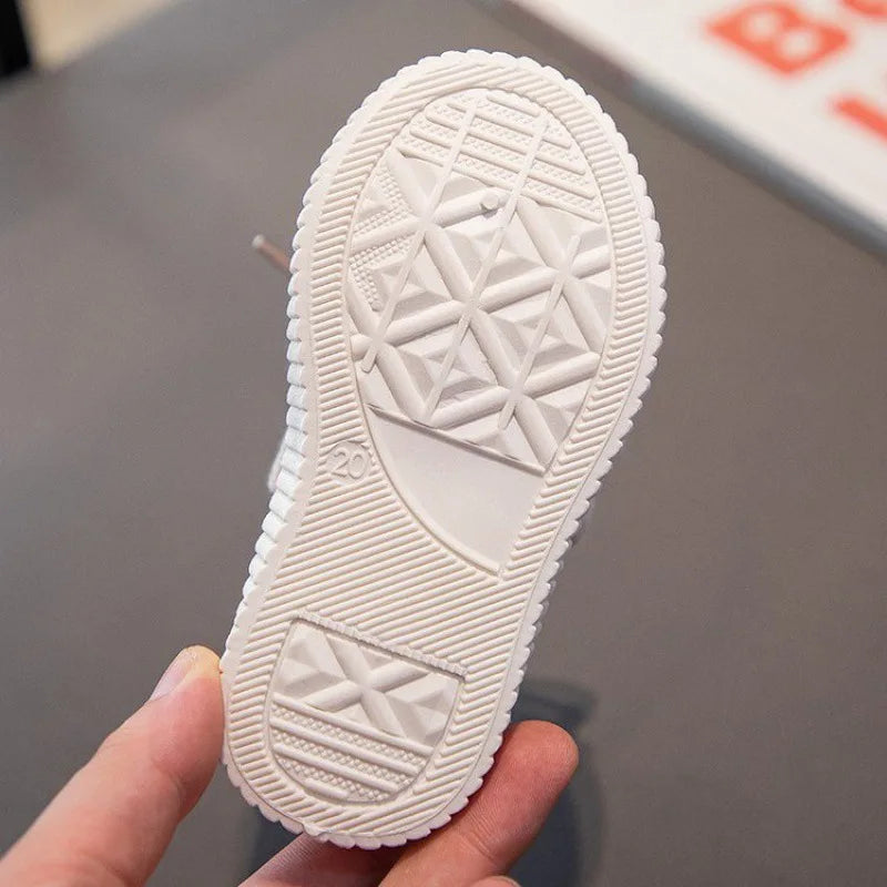 Spring Autumn Fashion Kids Canvas Shoes Casual Sport Boys Girls Sneakers Shoes Soft Rubber Sole Flat Children Canvas Shoes 21-26