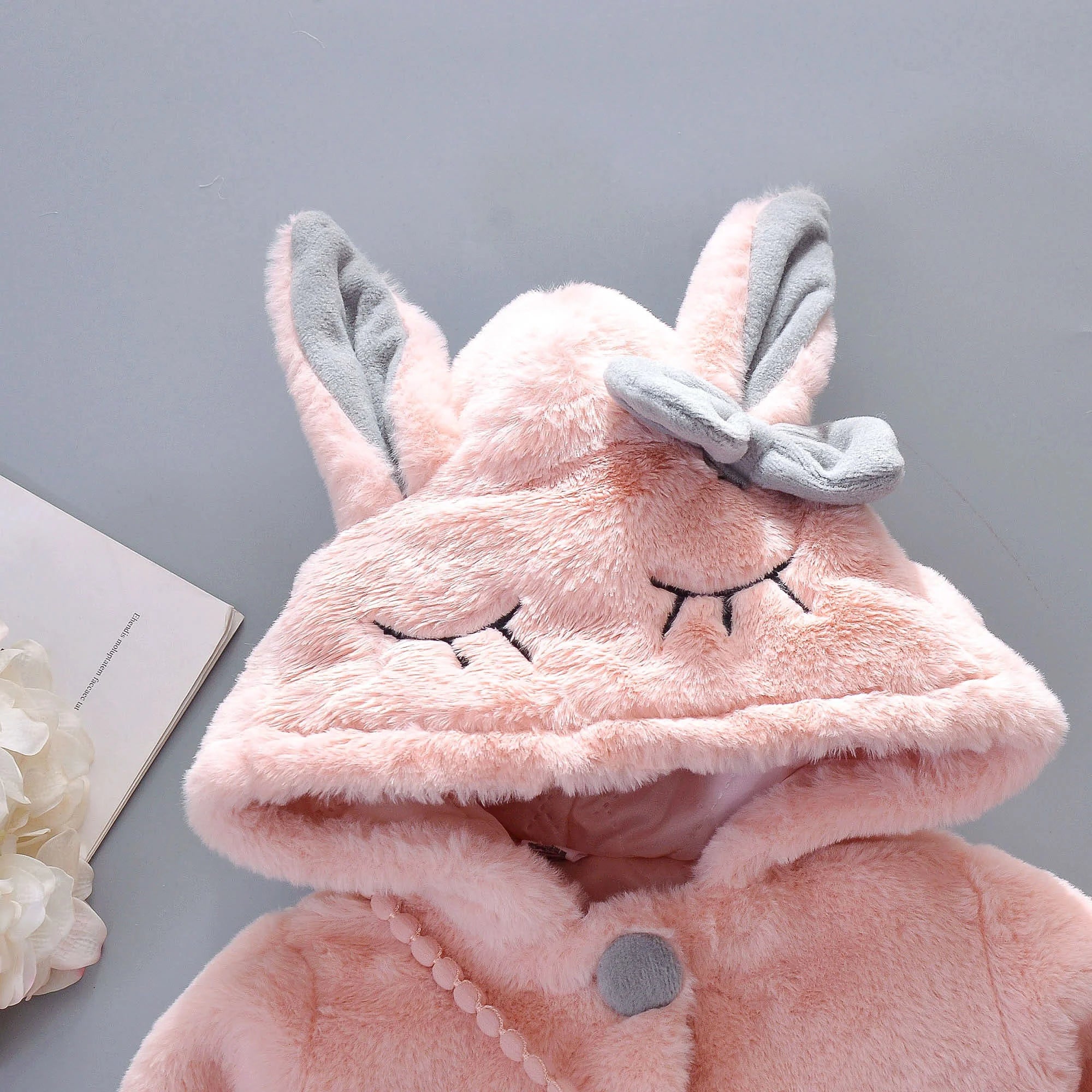 New Winter Coat Baby Girl Cold Protection Cute Hooded Coat With Free Bag For Kids (Available) (Copy)