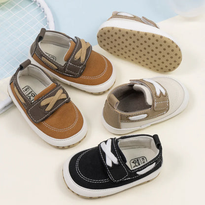 Newborn Baby Shoes Unisex Classic Canvas Casual Sneakers Fashion Versatile Sports Style Toddler Cotton Sole Comfortable Shoes