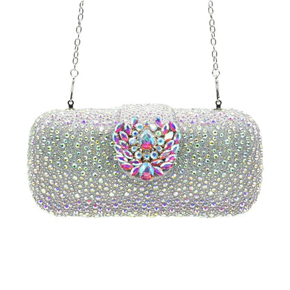 Luxury Designer Pumps Women Full Rhinestone Designer Shoe and Bag Sets From Italy