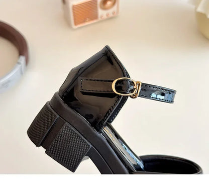 Children Leather Shoes for Girls New Fashion French Style Soft Anti-slippery Versatilel Chic Princess Mary Jane Shoe