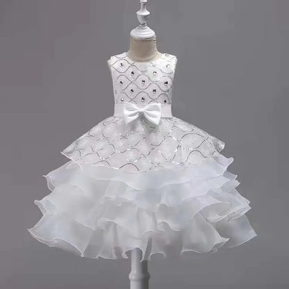 Flower Girl Dress For Wedding Baby Girl 2-8 Years Birthday Outfits Children's Girls First Communion Dresses Girl Kids Party Wear