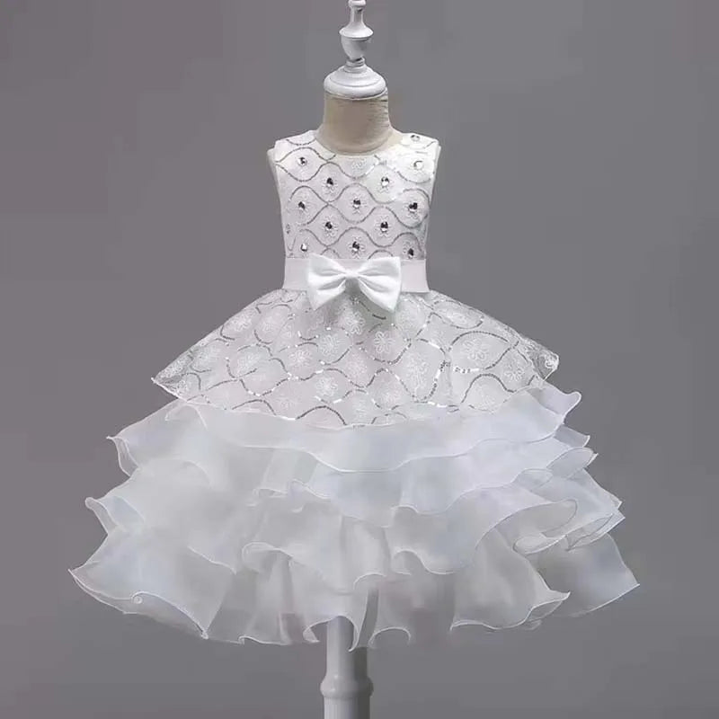 Flower Girl Dress For Wedding Baby Girl  Birthday Outfits Children's Girls First Communion Dresses Girl Kids Party Wear