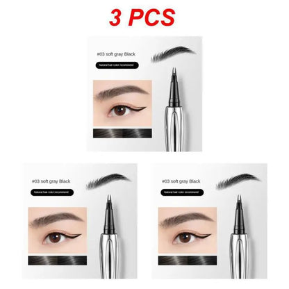 Eyebrow Pen Waterproof Anti Sweating Non fading Halo Dyeing Natural And Long lasting Wild Eyebrow Pen Multi Water Eyebrow Pen