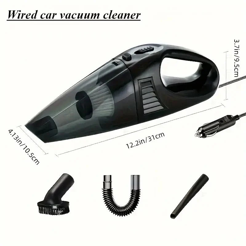 12V Handheld Vacuum Cleaner Handheld Car Vacuum Cleaner With Strong Suction Power Portable Mini Handheld Car Vacuum Cleaner