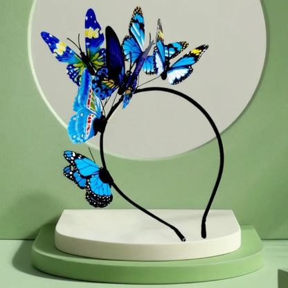 Butterfly Headband Halloween Cosplay Bohemian Wedding Headpiece Photo Props