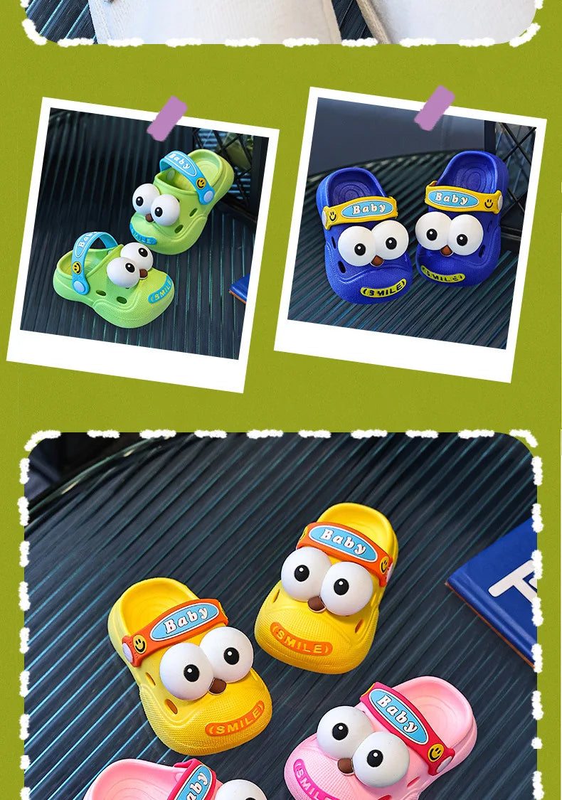 Baby Slippers Cute Princess Garden Children's Shoes Soft Anti slip EVA Children's Beach Shoes