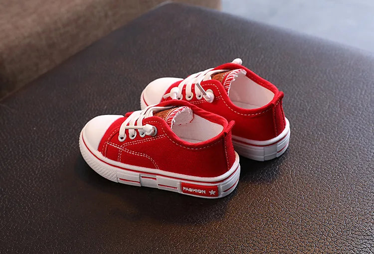 New Children's Canvas Shoes Fashion Baby Board Shoes Girls' Breathable Single Shoes Boys' Casual Shoes