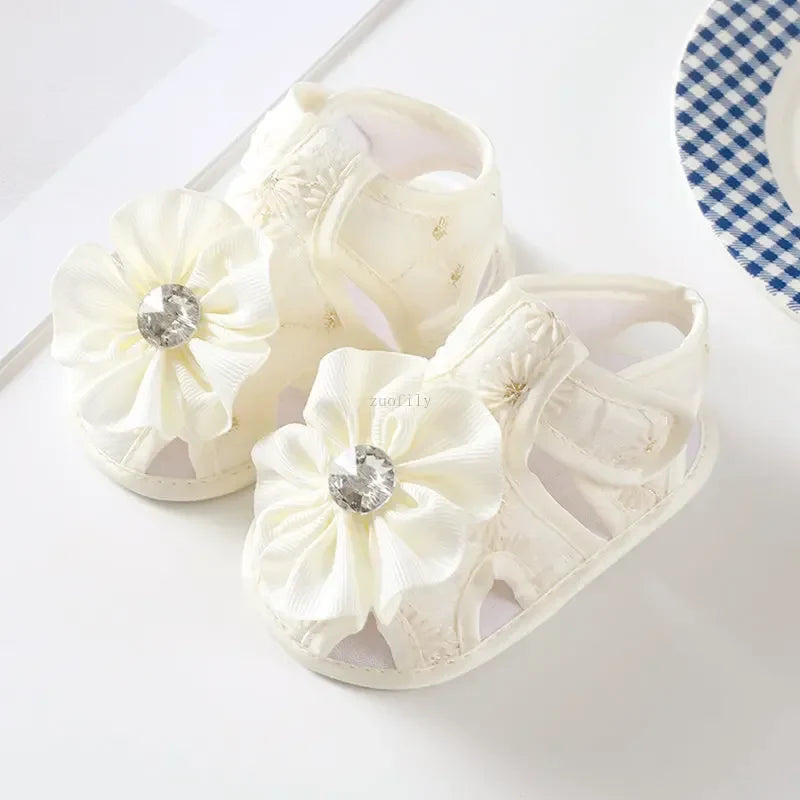 Newborn Infant Baby Girl Princess Bowknot Sandal Sneakers Toddler Soft Crib Walkers Casual Shoes