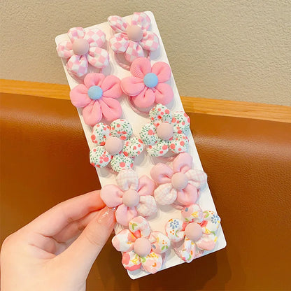 Baby Girl Cute Flower Hair Bands Kids Ponytail Holder Chilren Soft Scrunchies Elastic Rubber Girls