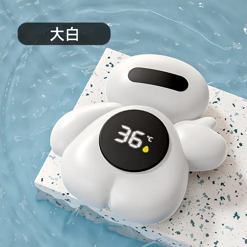 Baby Bath Thermometer Tub Temperature Monitor Hot Cold Water Resistant Temperature Warning Monitor Upgraded Sensor LED Display
