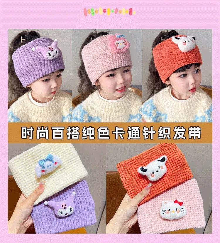 Sanrio Pochacco Kuromi Cinnamoroll Anime Merchandise Creative Cartoon Wash Makeup Hair Band High-Value